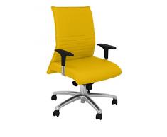 Piqueras Y Crespo (PIQU7) SillÃ³n Albacete confidente Bali Amarillo Sillas de Oficina, Talla unica