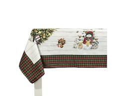 B&C fabrics Mantel Navidad NAF NAF - Mantel Navideño Holly Jolly (150x150 cm)