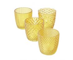 Boltze Marilu 2001878 - Juego de portavelas (4 Unidades, 8 cm de diÃ¡metro, Forma Redonda, portavelas)