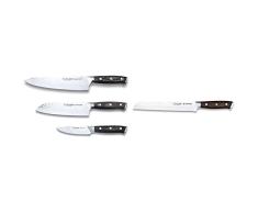 3 Claveles Juego de cuchillos de cocina profesional Kimura Cuchillo de cocina multiusos menaje de cocina acero inoxidable + 28078 Cuchillo pan largo cocina cuchillos paneros profesional