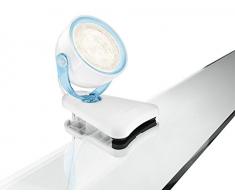 Philips myLiving Dyna Foco LED con pinza, iluminación interior, 3 W, azul