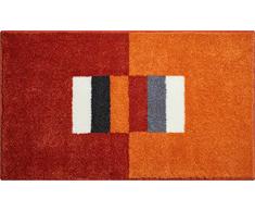 Linea Due Alfombra de Baño 3D, Ultra Suave y Absorbente, Antideslizante, 5 Años de GarantÃa, CAPRICIO, Alfombra de Baño 60x100 cm, Naranja