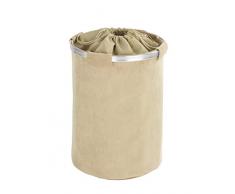 Wenko Pongotodo Cordoba Cesta para La Ropa 68 L, Poliéster, Beige, 40x40x54 cm