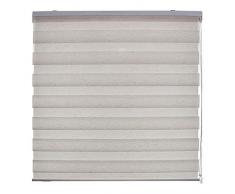 Blindecor Lira Estor Enrollable de Doble Capa, Noche y DÃ­a, PoliÃ©ster, Lino Crema, 100 x 180 cm (ancho x largo)