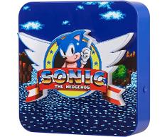 Numskull Sonic The Hedgehog - Lámpara de pared para escritorio, iluminación ambiental, accesorio de juegos para dormitorio, hogar, estudio, oficina, trabajo, producto oficial de Sonic The Hedgehog