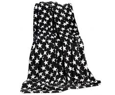 CelinaTex Manta mullida XXL 200 x 220 cm, Color Negro