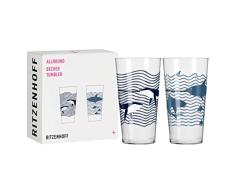 Ritzenhoff 3861001 - Juego de 2 vasos universales (400 ml, serie Allround n.Âº 1, diseÃ±o a juego, fabricado en Alemania)