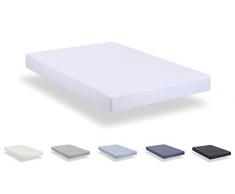 Todocama - SÃ¡bana Bajera Ajustable de Microfibra cepillada Extra Suave. (Cama 90 x 190/200cm, Blanco)