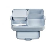 Mepal - Fiambrera Bento Take A Break Large - Lonchera Con Bento Box - Lunch Box para SÃ¡ndwiches, PequeÃ±os TentempiÃ©s y Sobras - Merienda & Almuerzo - Con Compartimentos - 1500 ml - Nordic Blue
