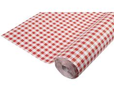 Pro Nappe - Ref 802070I - Mantel desechable en Papel gofrado - Gofrado Ãºnico, estÃ©tico y Profundo - Rollo de 20 M de Largo y 1,20 M de Ancho - Color Vichy Rojo