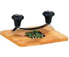 Kesper Tabla de Cortar Hierbas de bambÃº 16 x 16 x 1,8 cm, Madera, marrÃ³n, 16 x 16 x 1.8 cm