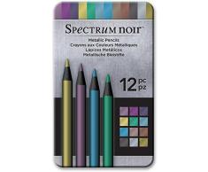 Spectrum Noir lápices metálicos (12 PK), Pack de 12