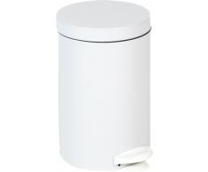 Meliconi 140146-2100 - Papelera con pedal (14Â L), color blanco