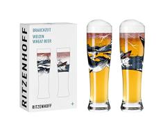 RITZENHOFF 3481006 - Juego de 2 vasos de cerveza de trigo (500 ml, juego de 2 unidades)
