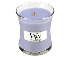 Woodwick Lavanda SPA Vela aromática en Tarro pequeña, Azul, 12.3x12.1x9.3 cm, 85