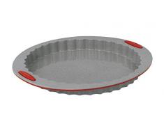 Jata Hogar MC60 Molde para Tartas y bizcochos, Silicona, Gris y Rojo, 26 cm