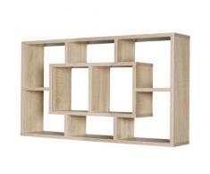Wohnling Estante de Pared Alex, Sonoma, 85Â x 47,5Â x 16Â cm, MDF de Madera