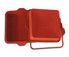 Unbekannt SFT306 Molde de Silicona Cuadrado, Color Terracota