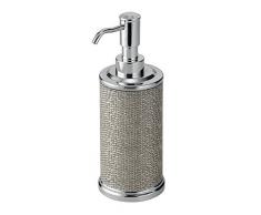 InterDesign Twillo dosificador de jabón | Dispensador de jabón líquido único | Accesorios de baños de calidad 354 ml | Metal plateado