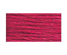 DMC 117Â âÂ 600Â Seis Hilos de algodÃ³n Bordado Hilo Dental, Muy Oscuro Color Rojo, 8.7-Yard
