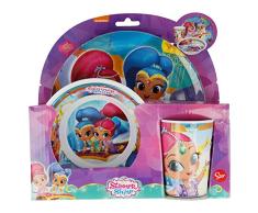 Stor, 22290, vajilla melamina Shimmer and shine, 3 piezas, libre bpa