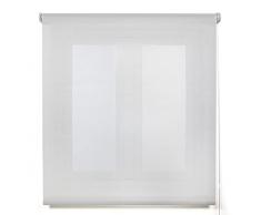 Blindecor Belmont estor enrollable tejido translúcido brillante - Gris plata, 120 x 270 cm (Ancho por Alto). Tamaño de la Tela 117 x 265 cm. Estores para ventanas