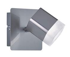 Reality Foco decorativo moderno Roubaix, LED integrado 80% ahorro de energÃ­a 4 W, NÃ­quel mate
