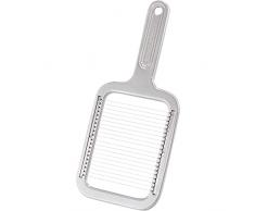 Westmark Cortador de patatas fritas y mozzarella, Embalaje retro, Aluminio/acero inoxidable, 25,8 x 11,4 x 1,2 cm, Rondex, Gris, 6080RT60