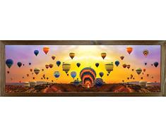 Cuadro en marco, póster moderno para pared, artÃstico, varios temas 35 x 100 cm (globos)