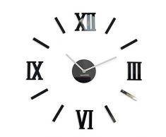 FLEXISTYLE Moderno Reloj de Pared Flexible Admirable 3 DIY acrílico Negro, Grande, Estilo, salón, Dormitorio