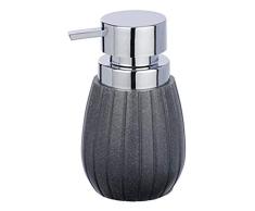 WENKO Dosificador de espuma Cantaloup antracita - Dispensador de jabÃ³n en espuma Capacidad: 0.3 l, Poliresina, 9 x 15.5 x 10.5 cm, Antracita