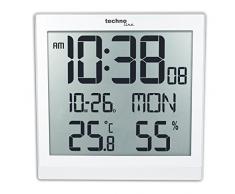 Technoline WS 8015 Digital Table Clock Blanco Plaza - Relojes de Mesa (1 Pieza(s), 224 mm, 23 mm, 224 mm, LCD, AA)