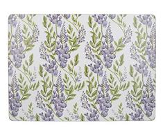 Creative Tops - Juego de 6 manteles Individuales, Parte Posterior de Corcho, diseÃ±o de vinos prÃ©mium, Blanco, Large Placemats