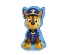 Herding Paw Patrol Almohada, Poliéster, Azul, marrón, 1 Unidad (Paquete de 1)