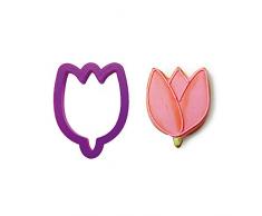 Decora 0255134 Cortador EN PLÃSTICO TULIPÃN 7,5 X 5,5 X H 2 CM