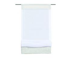 Home Fashion 57105-801 - Cortina (voile, 140 x 80 cm), color blanco
