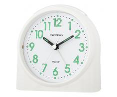Acctim Bentima Reloj con Alarma de plÃ¡stico, Color Blanco