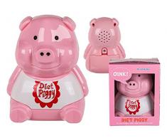 OOTB - Cerdito de plástico para el frigorÃfico con Sensor de luz y Sonido, Color Rosa, 7,5 x 8,9 x 11 cm