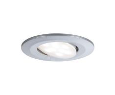 Paulmann 99928 Luminaria LED Calla, redonda, incl. 1x6 W IP65, foco, cromo mate, luz para armario, plÃ¡stico, lÃ¡mpara empotrable 4000 K, 6 W, 1er-Set