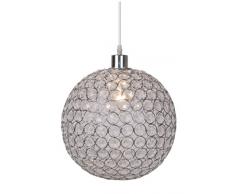 Lucide AYLA iluminación de techo Plata, Transparente E27 - Lámpara (Plata, Transparente, Dormitorio, Cocina, Living room, Empotrada, Metal, I, Moderno)