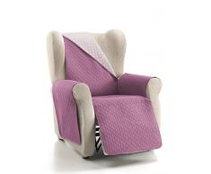 Cardenal Textil RUBÃ Cubre Sofa Bicolor Reversible, PoliÃ©ster 1 Plaza/Relax SalmÃ³n Berenjena