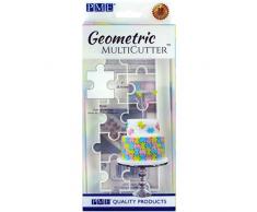 PME GMC152 Cortador geomÃ©trico para Tartas, plÃ¡stico, Blanco, Medium, M