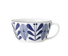 Bloomingville taza Camellia, azul, porcelana