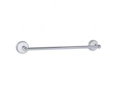 axentia toallero de Barra (Capri, Accesorio Decorativo baño, toallero para Montaje en Pared, cromadas Barra, Acero Inoxidable, Plata, 52.5 x 8 x 8 cm