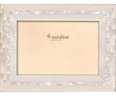 Natalini MPB Bianco 10X15 Marco de Fotos con Soporte para Mesa, Madera, Blanco, 10 X 15 X 1,5