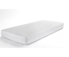 Dormisette Q134, Sábana ajustable de molton impermeable, tamaño de 90/190-100/200 cm, blanca