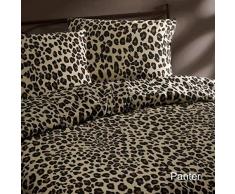 Daydream Panter-Juego de Fundas de Cama, Color Beige, algodón, 140 x 200/220 cm