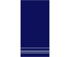 Miracle Home Toalla Maurya, Hecho en Portugal, 100% algodÃ³n, Azul, 95 x 150 cm