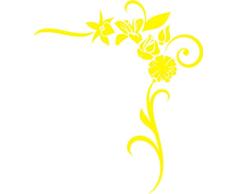 INDIGOS Adhesivo para Pared, Vinilo, Amarillo, 60 x 10 x 10 cm