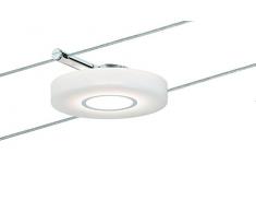 Paulmann Leuchten Paulmann 50113 Smart Wire System BLE Spot discled I 1 x 4 W 12 V DC Tunable White Bluetooth cuerda Sytem lámpara LED Cuerda Individual Spot 501.13, metal, 4 W, satén, 13 x 13 x 1 cm